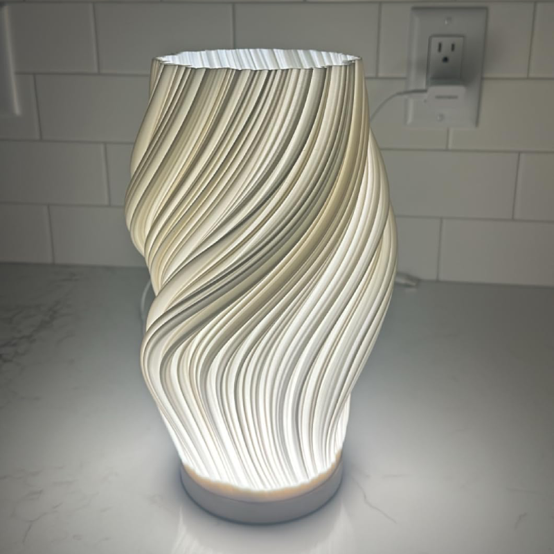 LAIREL™ French Cream 3D Desk Lamp